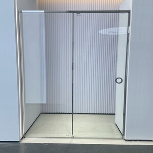 卫斯雅一固一移极窄带缓冲新款无E障碍下沉式淋浴房隔断玻璃门