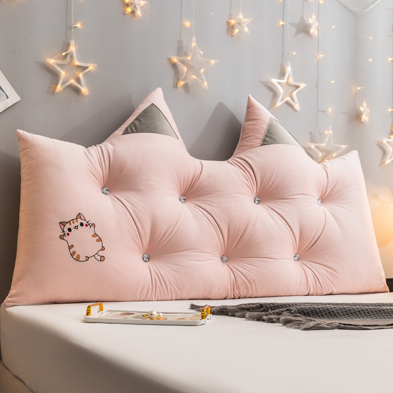 卡哇伊 榻榻米无床头靠垫可拆洗床上靠枕高级感榻榻米软包大靠背