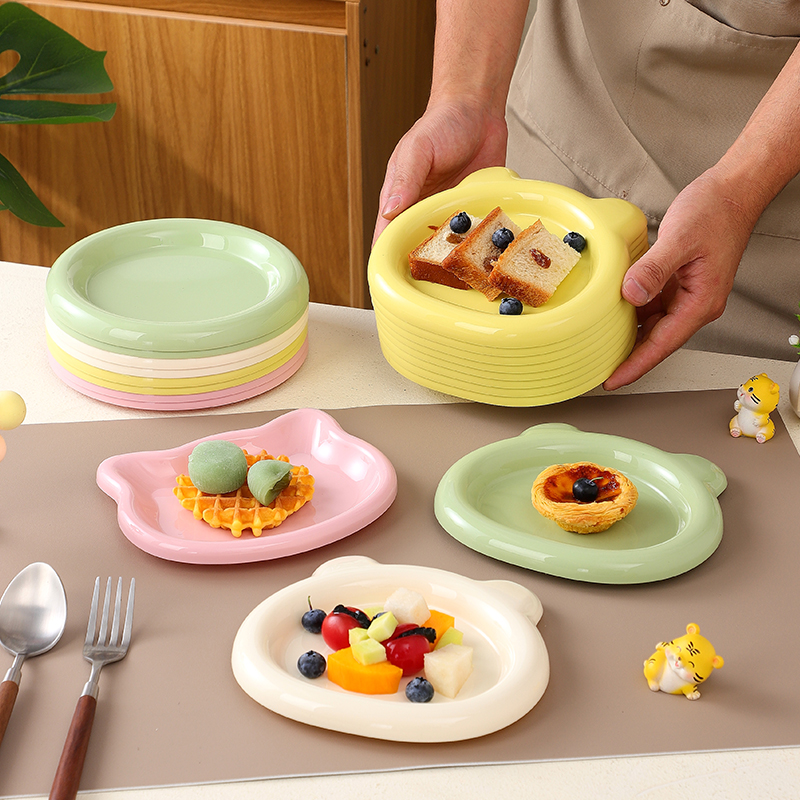 ins网红胖嘟嘟盘高级餐具餐塑料