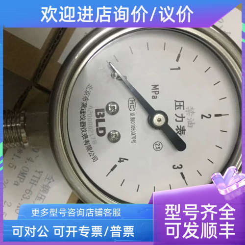 议价BRIGHTY北京布莱迪BLD全钢压力表YTH-100.BZYTH-63.BZ