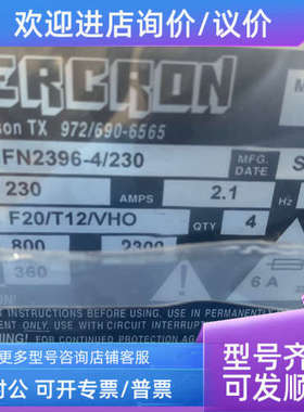 议价MERCRON高压电源FN2396-4/230射频电源模块风机电源控制电源