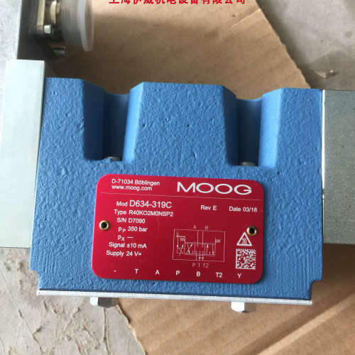 议价MOOG穆格D634-319C直动式DDV阀R40KO2M0NSP2原产地