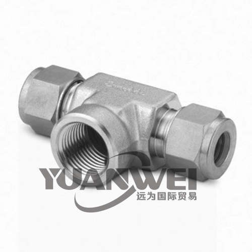 议价远为swagelok锈钢 NPT 三通接头 SS-8M0-3-4TTF