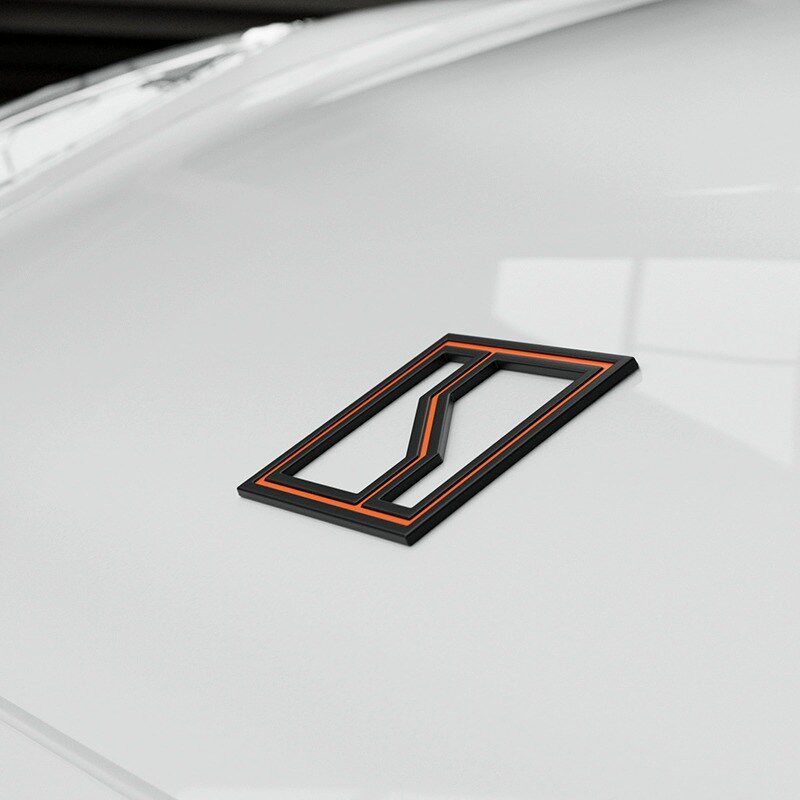 适用极氪001/007/7X车标个性改装哑光金属汽车尾标装饰标贴纸黑化