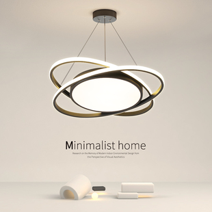 餐厅吊灯简约现代卧室房间饭厅餐桌吧台2025新款 大气中山led灯具