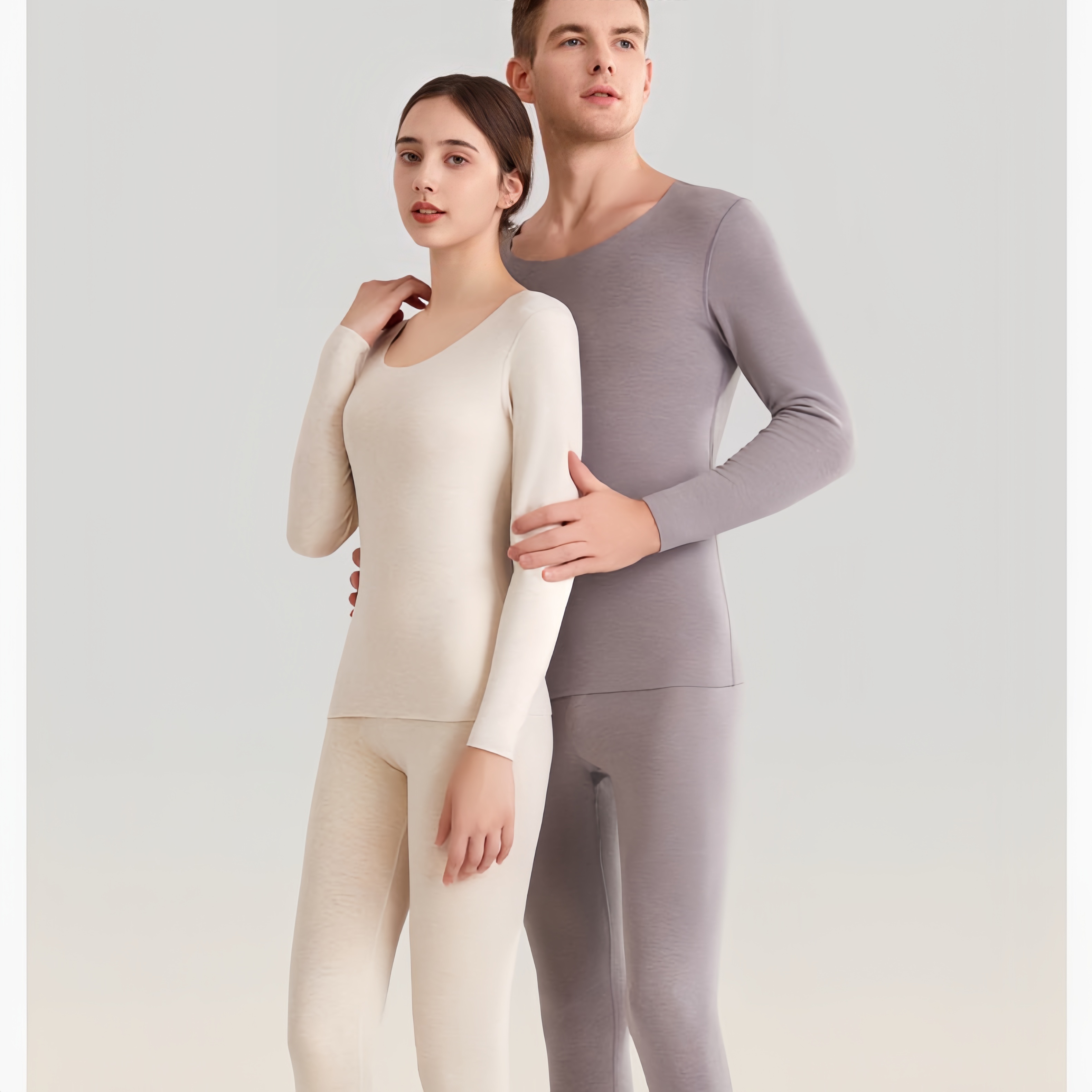 7A级桑蚕丝保暖两件套睡衣礼盒装