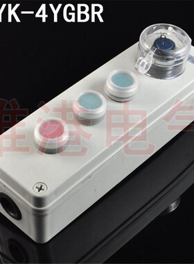 电厂水泥厂机旁按钮盒正反转按钮盒LAYK-4GBRY现场按钮盒成套盒