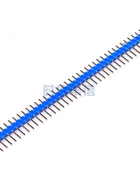 1X40P直针2.54mm单排针长11.2mm单双排直弯针接插件黑蓝白黄红色