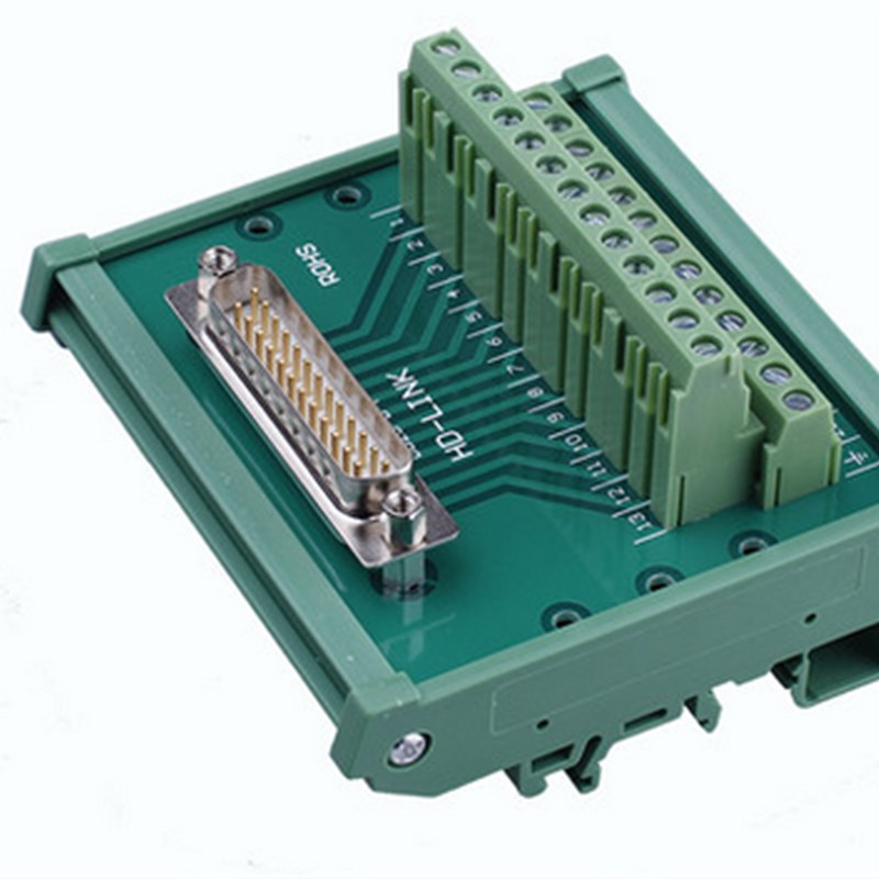 兼容ADAM-3925 DB25孔 端子板 接线模块 25芯公母可选 中继端子台