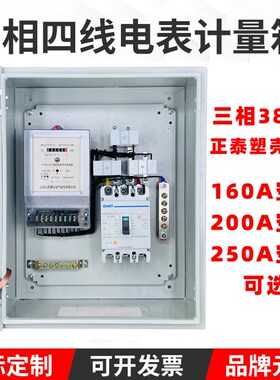三相四线电表箱成套配电箱电表计量箱接好线200A 380V动力箱250A