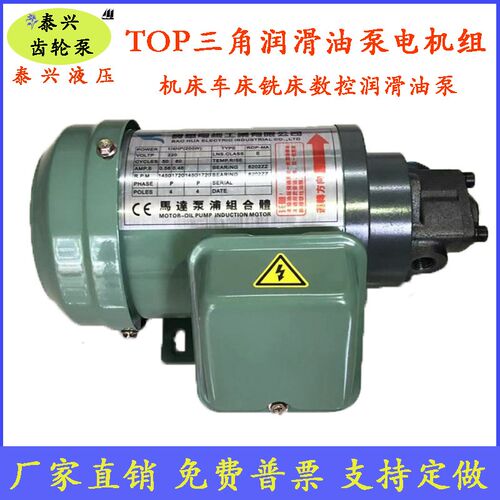 TOP-12A/13A齿轮油泵电机ROP11A三角摆线泵380V机床车床润滑220V