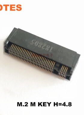 LOTES嘉泽连接器M.2 M KEY H=4.8 NFGG插座 APCI0113-P001A现货
