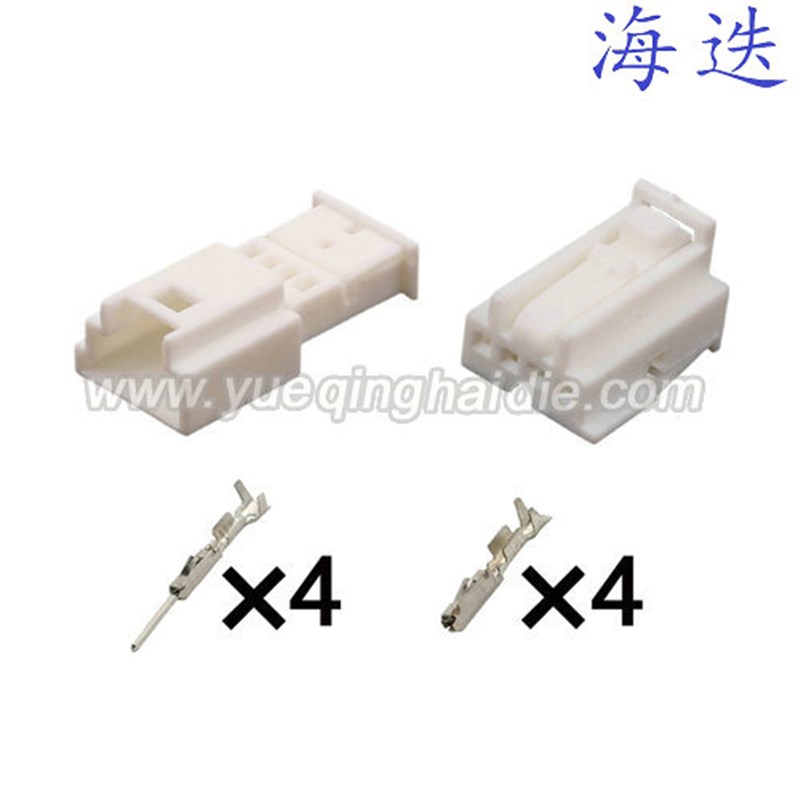 2-929170-4适用奔驰4P白母壳汽车氛围灯线束DJ7049W-0.6-11/21