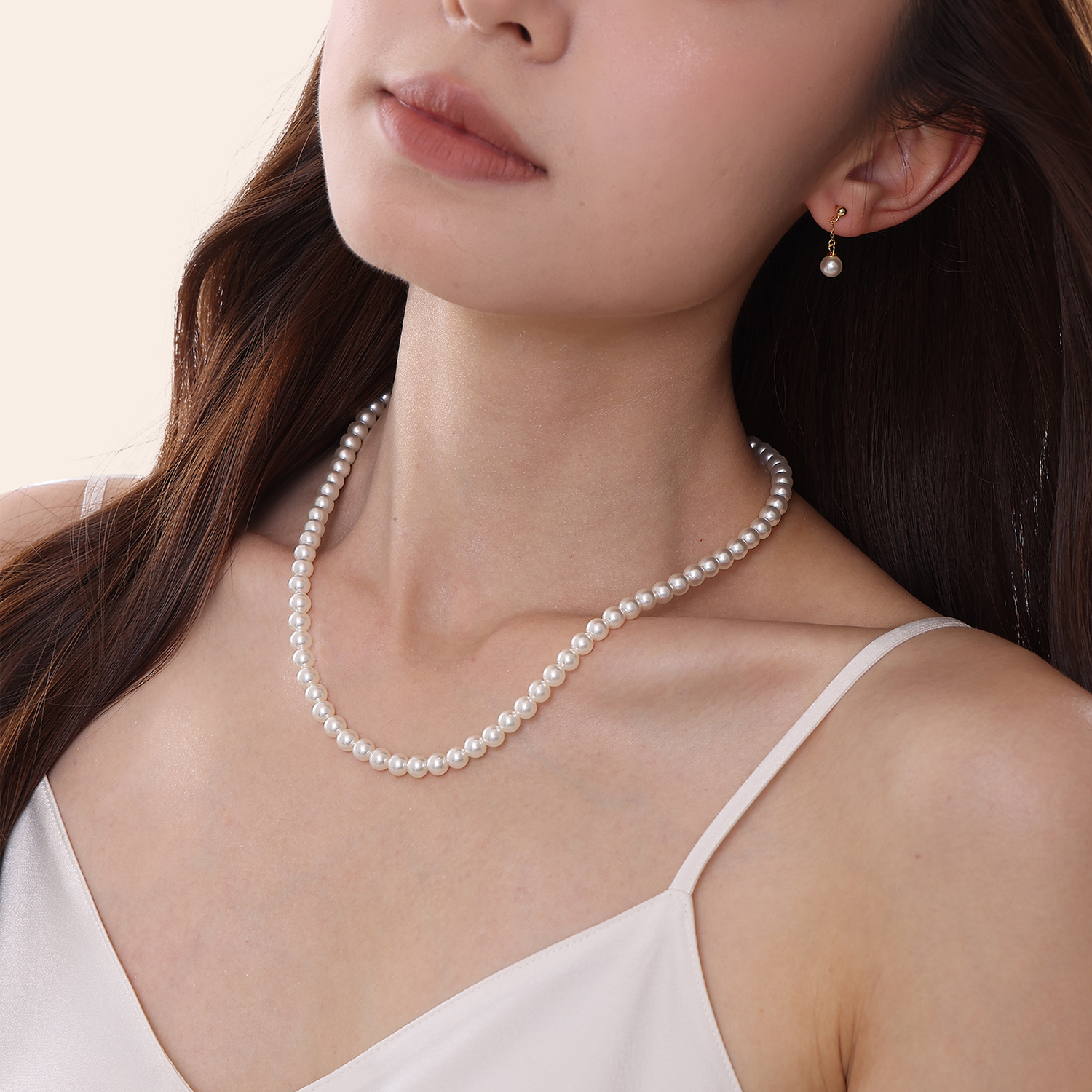 珍珠项链女颈链锁骨链