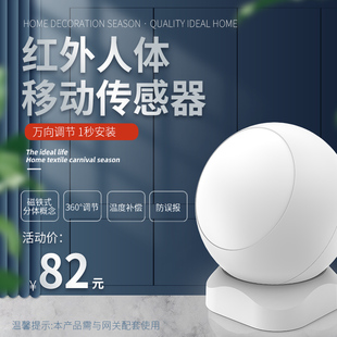 涂鸦智能zigbee人体移动红外线传感器安全警报TUYA检测感应器联动