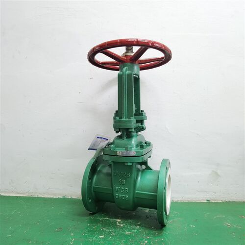 衬氟闸阀碳钢铸钢DN100耐酸碱氧化剂防腐蚀衬四氟开关阀门Z41F46