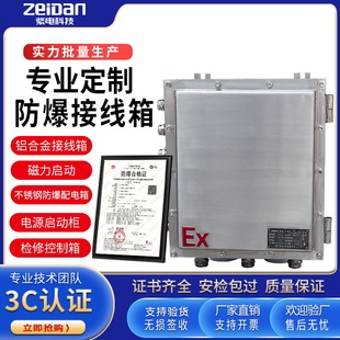 专业304不锈钢铸铝防爆配电箱 电源插座开关检修按钮接线箱防爆箱