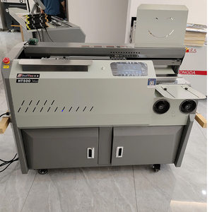 宾德HT500胶装机 单胶轮带测胶装订6公分 全自动变频A4标书装订机