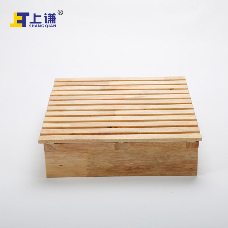 上谦橡胶木盘糕点西饼面包房烘焙展柜中岛柜内陈列软陈设
