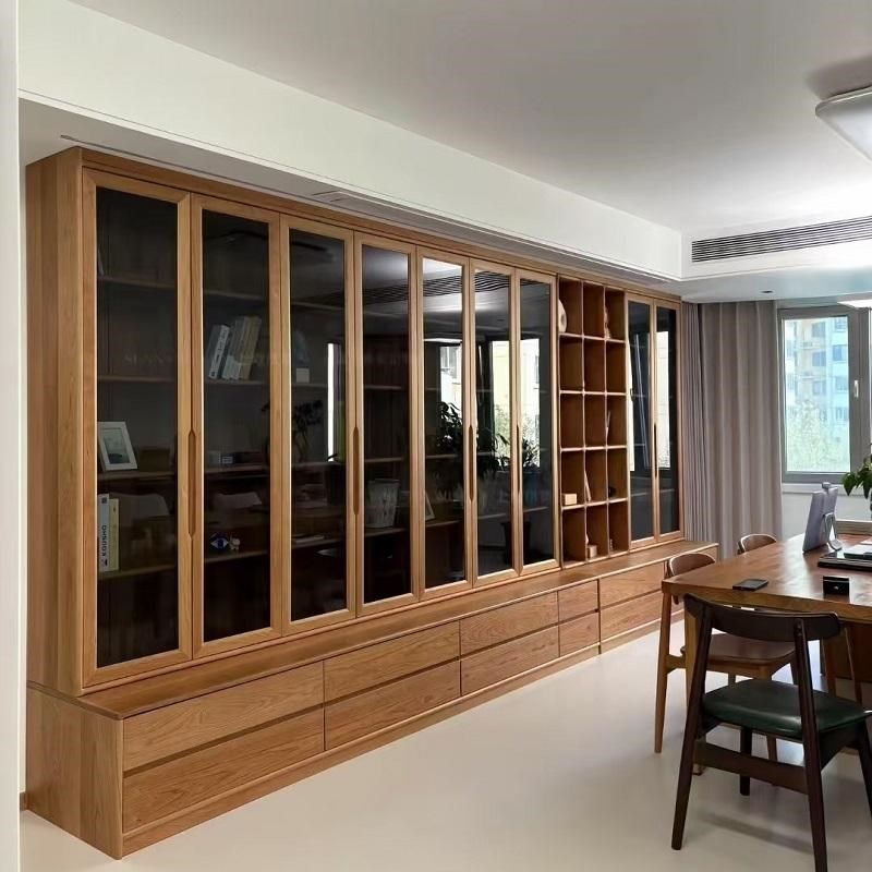 北美定制樱桃木全屋家具书柜实木异形餐边柜定制,住宅家具,自由组合衣柜,淘宝优惠券,粉丝福利购,淘宝优惠卷