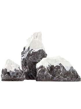新假山石头抽象雪山造景雕塑样板间售楼处酒店办公室装饰