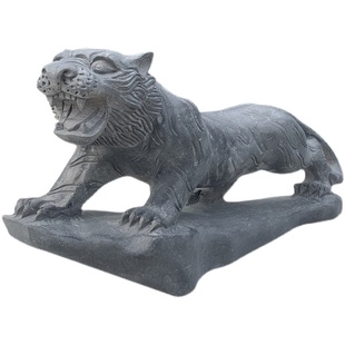 石虎石雕青石上山虎下山虎天然石材雕刻家居客厅工艺品石头虎