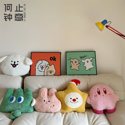 何止钟意线条狗风格入户玄线条狗饰画餐边柜摆画卧