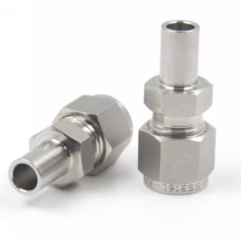 L卡转光杆气路接头焊接管变径对焊直通 光管