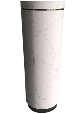 圆柱底座大理石雕塑台酒店样板房室内装饰柱子底座台高端定制