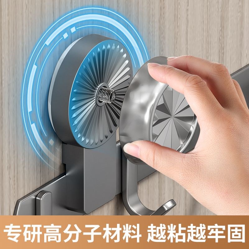 吸盘门后挂钩挂衣架子免打强力承重浴室墙钩置物