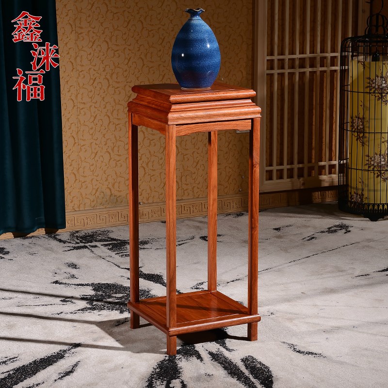 红木实木架梨木盆景架具明式落地几客厅边角几架子