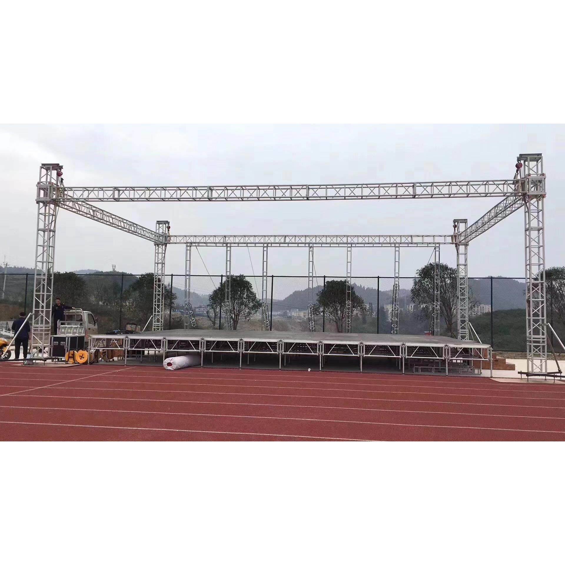 铝合金舞台桁架照明空间桁架框架钢梁扣快速安装简单合唱舞台婚礼