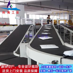 商物流输线送线倍速链流水线快递包渡裹输送电流水过线工KH-001作