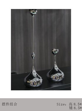 现代样板间酒柜软搭配售楼处客厅柜酒杯酒具饰品
