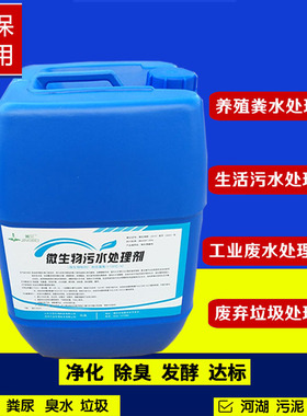 微生物污水除臭处理剂厌氧池曝气氧池生物挂膜填料活性污泥菌种