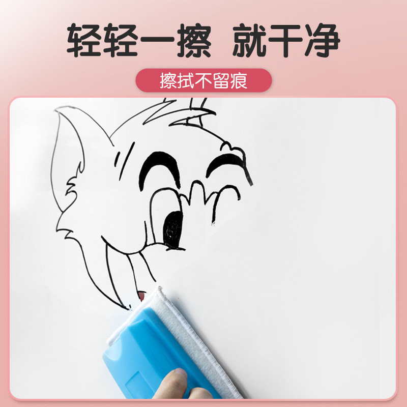 画板儿童黑板面教学画架支架式摺叠手写板擦消除涂鸦绘图板尘画画