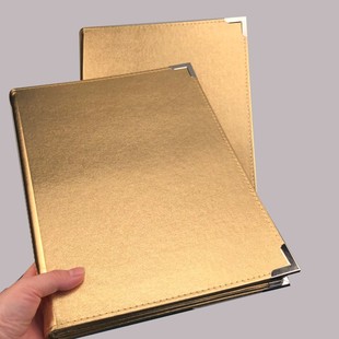 皮革活页菜谱本插页本菜谱制作外壳菜单本餐牌夹美发价目表