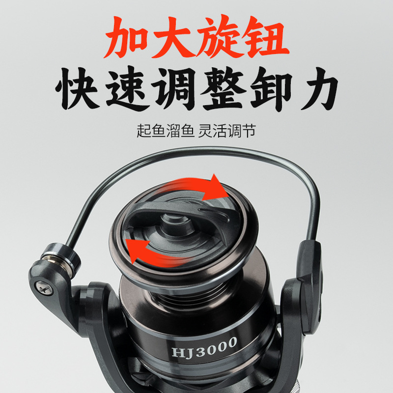 池刃HJ海竿矶竿泛用轮微物矶钓路亚纺车轮超顺滑远投鱼线轮渔轮