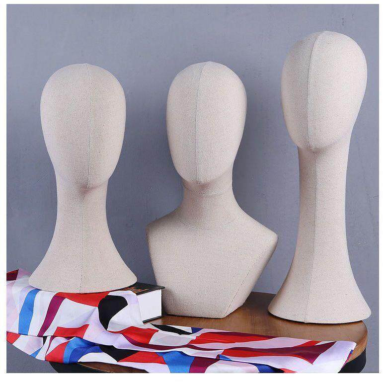 包布头模帽架子帽托模特架头模围巾假发造型插针头模特假人头模具