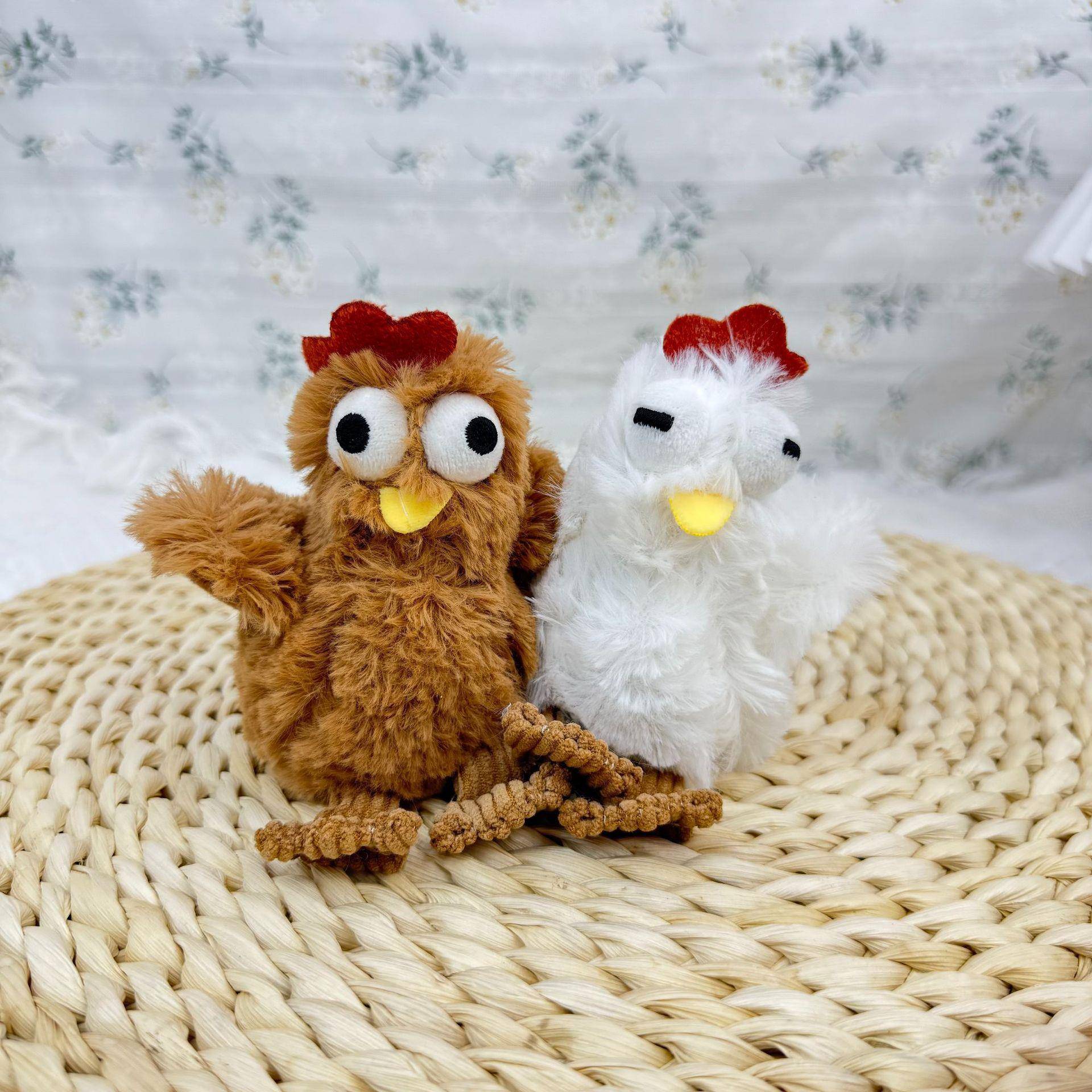 会下蛋的小鸡创意毛绒玩具挂件吱吱叫毛绒挂件小礼品书包背包挂饰