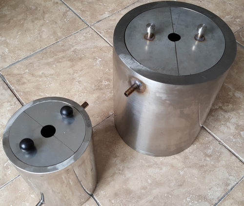 分散机料筒冷热水循环桶实验室物料搅拌研磨单层不锈钢料桶