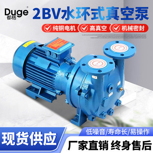 都格2BV水环式真空泵工业用高真空水循环真空泵压缩机不锈钢叶轮