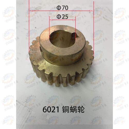 云南CY集团CY6140 CY6150车床溜板箱铜蜗轮 蜗轮轴V轴