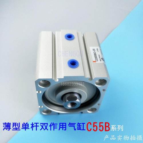 SMC薄型气缸C55B CD55B100-15-20-25-30-40-50-80-100-125M CD55B