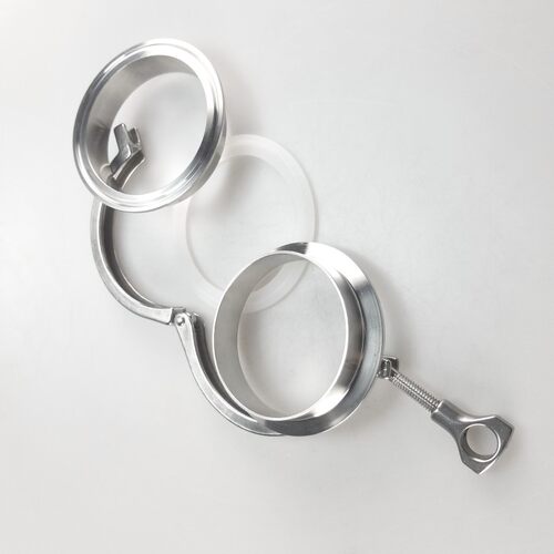 304不锈钢卫生级快装卡箍接头套/食品级精铸重型抱箍快开管夹管卡