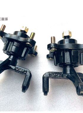 四轮防震大沙滩车卡丁车直角羊角轴法兰盘轮毂座碟刹转向节