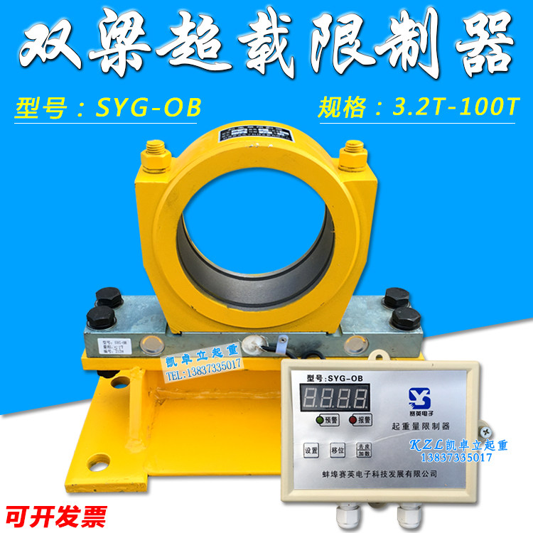 双梁起重量超载限制器3.2-100T蚌埠赛英SYG-OB轴承坐式重量限位器