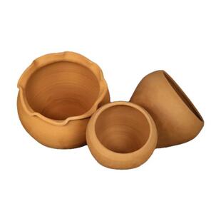 花盆红陶泥瓦罐粗陶卧罐方罐平火家居流行透气微景观多肉植物