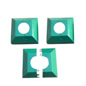 监控立杆底部装 饰件照立柱盖子 饰方形罩子圆形底座盖板路灯法兰装