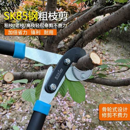 修枝剪佐川吉新款大力剪粗枝剪1209园林工具修剪树枝果树剪刀剪子